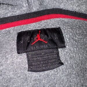 Jordan Gray Fleece with Red Trim